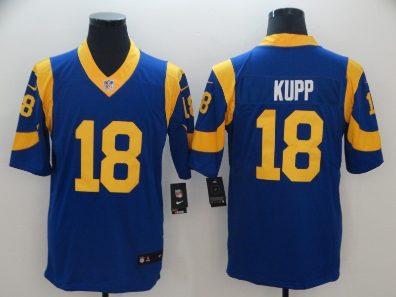 Men's Los Angeles Rams Cooper Kupp #18 Blue Jersey